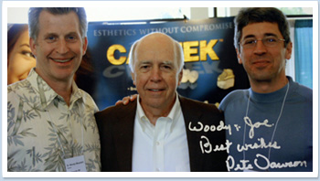 Dr. Woody Wooddell and Dr. Joe Passaro with Dr. Pete Dawson